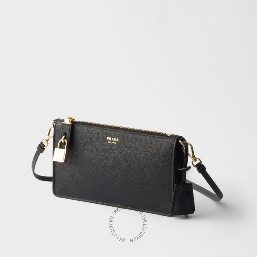 Ví Đeo Chéo Prada Saffiano leather smartphone pouch 1ZT108_053_F0002 PRV002