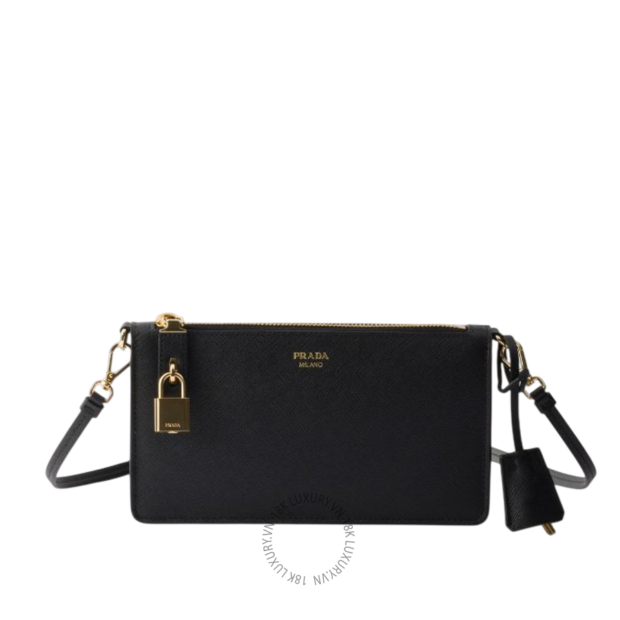 Ví Đeo Chéo Prada Saffiano leather smartphone pouch 1ZT108_053_F0002 PRV002