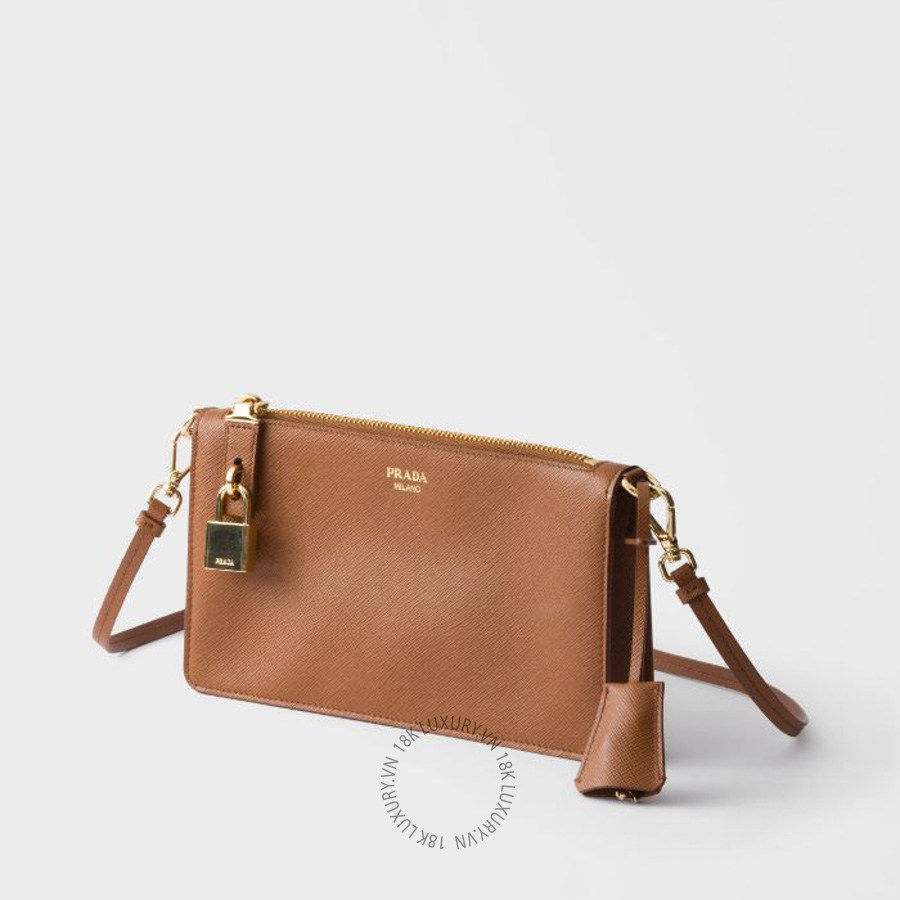 Ví Đeo Chéo Prada Saffiano leather smartphone pouch 1ZT108_053_F0046 PRV003