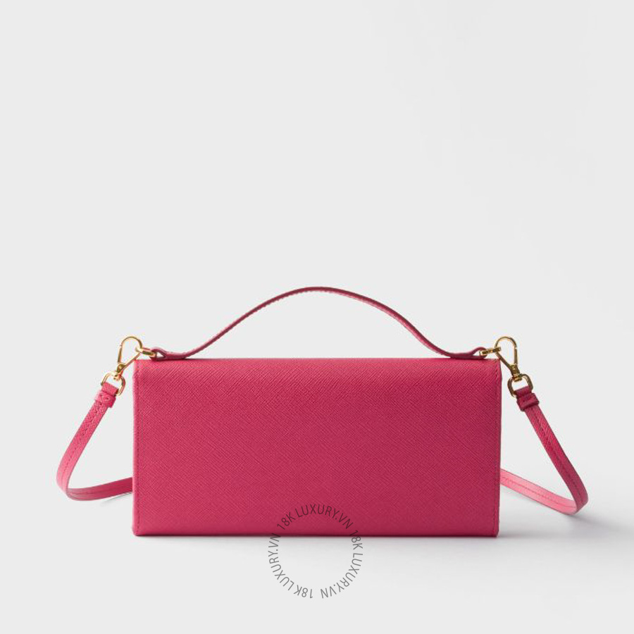 Ví Đeo Chéo Prada Saffiano leather wallet with shoulder strap 1MT042_QHH_F0505 PRV050 19 Ví Đeo Chéo Prada Saffiano leather wallet with shoulder strap 1MT042_QHH_F0505 PRV050