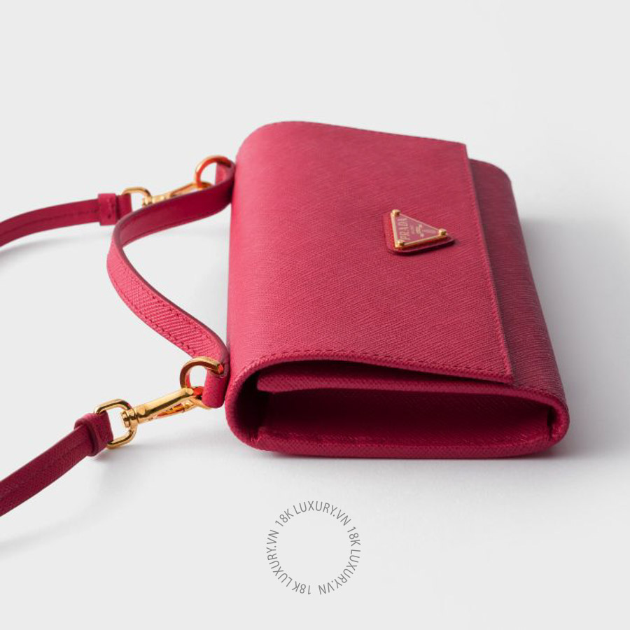 Ví Đeo Chéo Prada Saffiano leather wallet with shoulder strap 1MT042_QHH_F0505 PRV050 22 Ví Đeo Chéo Prada Saffiano leather wallet with shoulder strap 1MT042_QHH_F0505 PRV050
