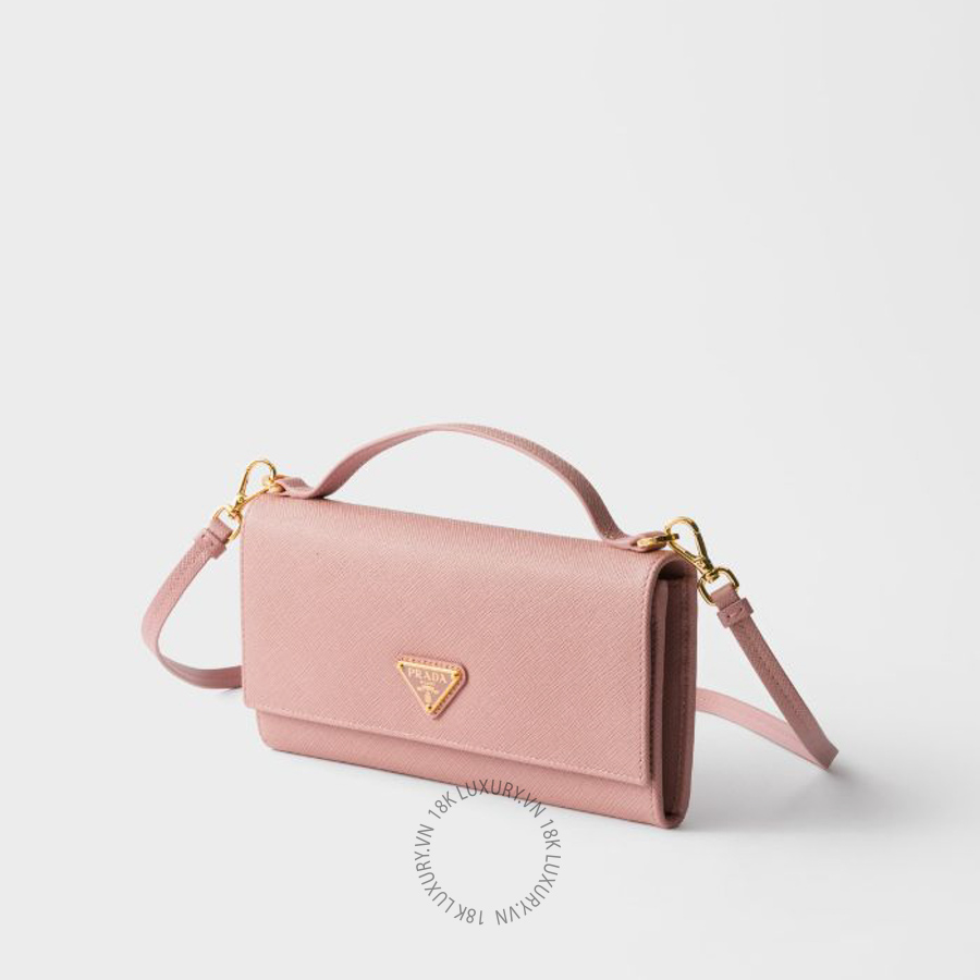 Ví Đeo Chéo Prada Saffiano leather wallet with shoulder strap 1MT042_QHH_F0924 PRV030