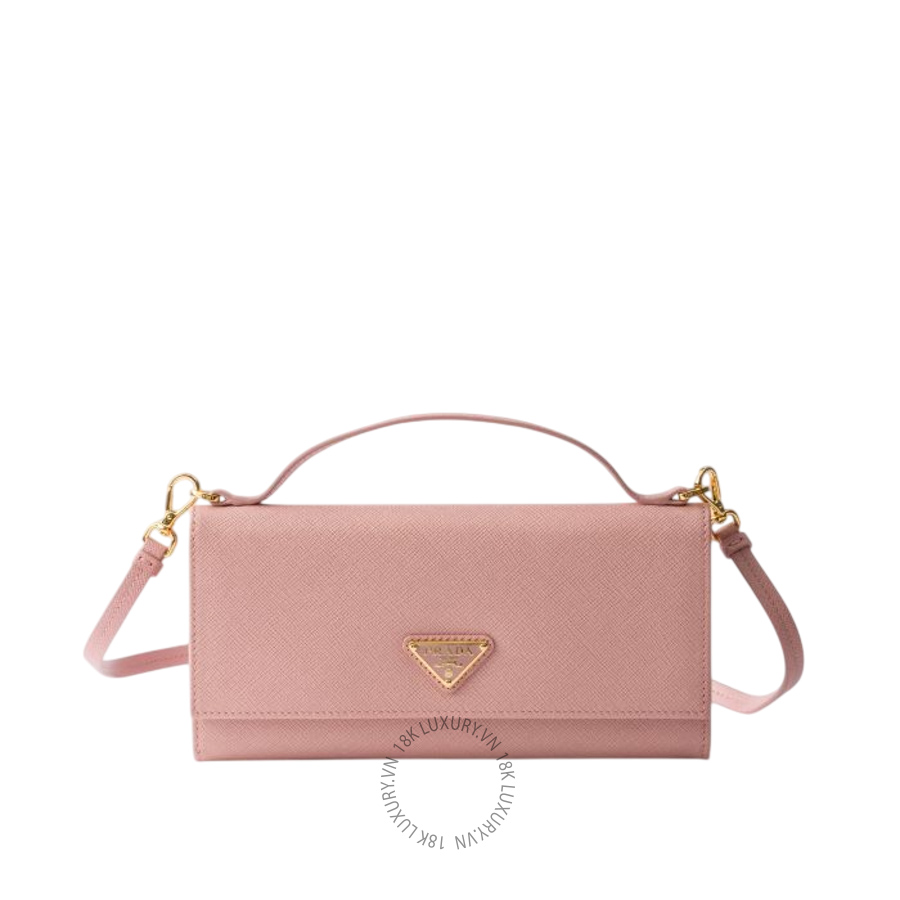 Ví Đeo Chéo Prada Saffiano leather wallet with shoulder strap 1MT042_QHH_F0924 PRV030