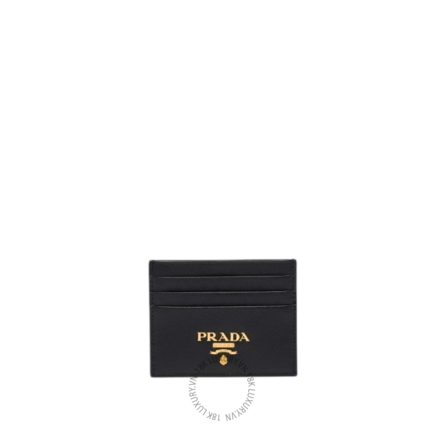 Ví Đựng Thẻ Prada Saffiano Leather Card Holder 1MC025_QWA_F0002 PRV135
