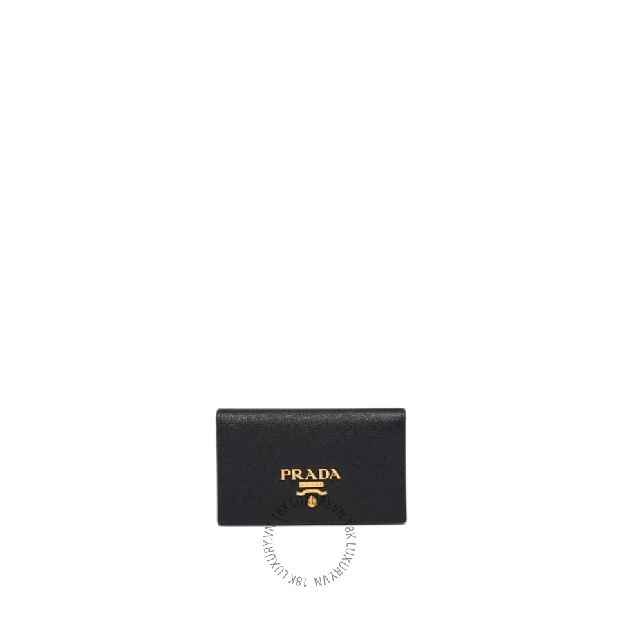 Ví Đựng Thẻ Prada Saffiano Leather Card Holder 1MC122_QWA_F0002 PRV136