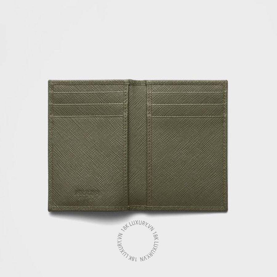 Ví đựng thẻ Prada Saffiano Leather Card Holder 2MC101_QHH_F0466 NVPR059