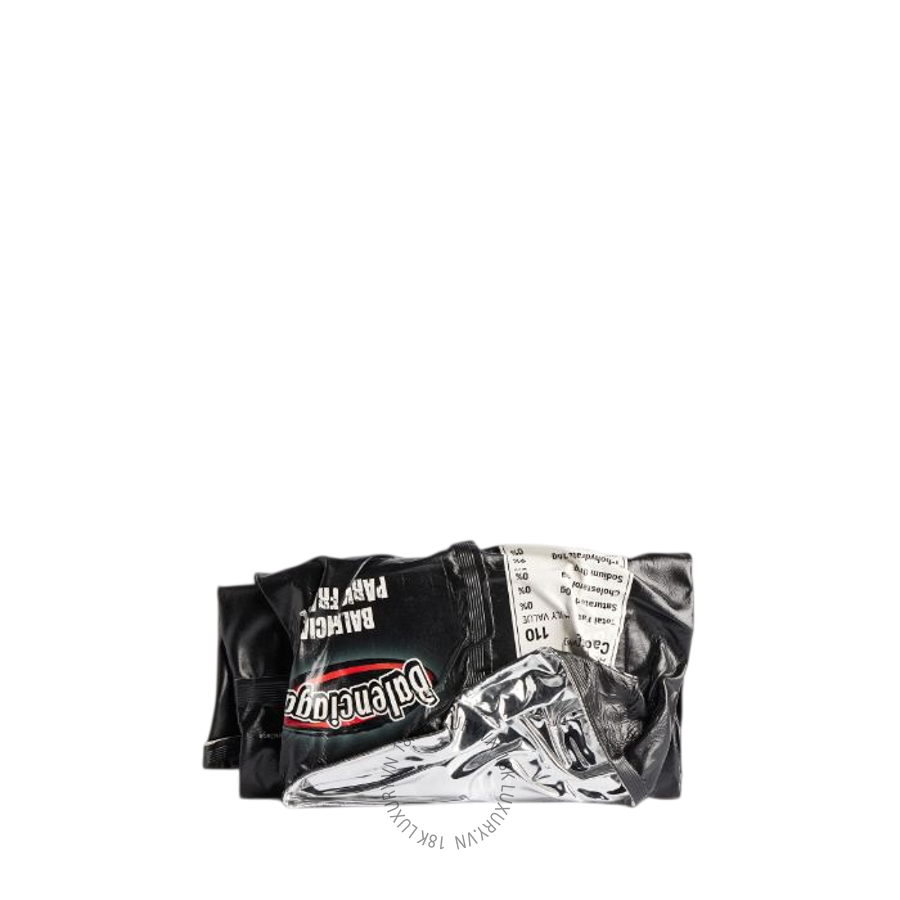 Ví Ngắn Balenciaga Chips Wallet in Black 8290012ABP31000 BCA430