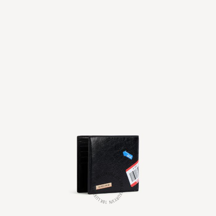 Ví Ngắn Balenciaga Men's Cash Square Folded Wallet in Black/multicolor 8671482ACHI1084 BCA377