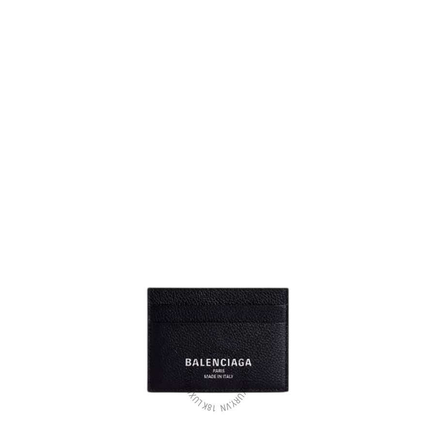 Ví Ngắn Balenciaga Men's Credit Card Holder in Black 8066372ABDD1000 BCA414