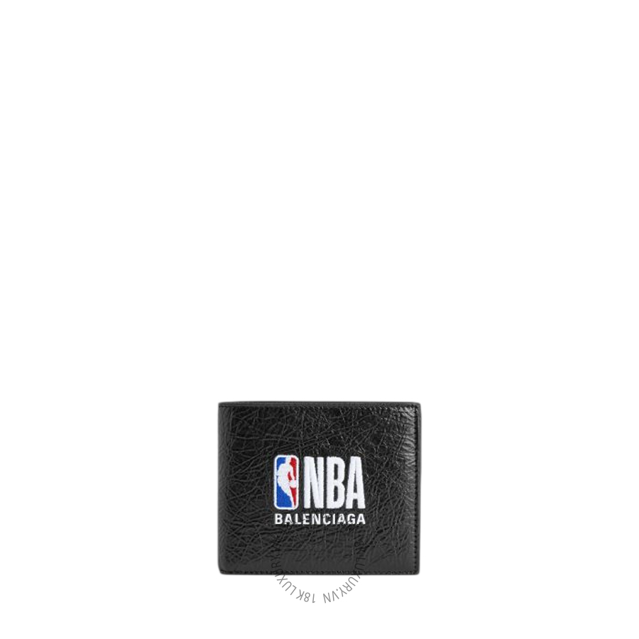 Ví Ngắn Balenciaga Men's | Nba Collaboration Cash Square Folded Wallet in Black 8660482ACFP1000 BCA388