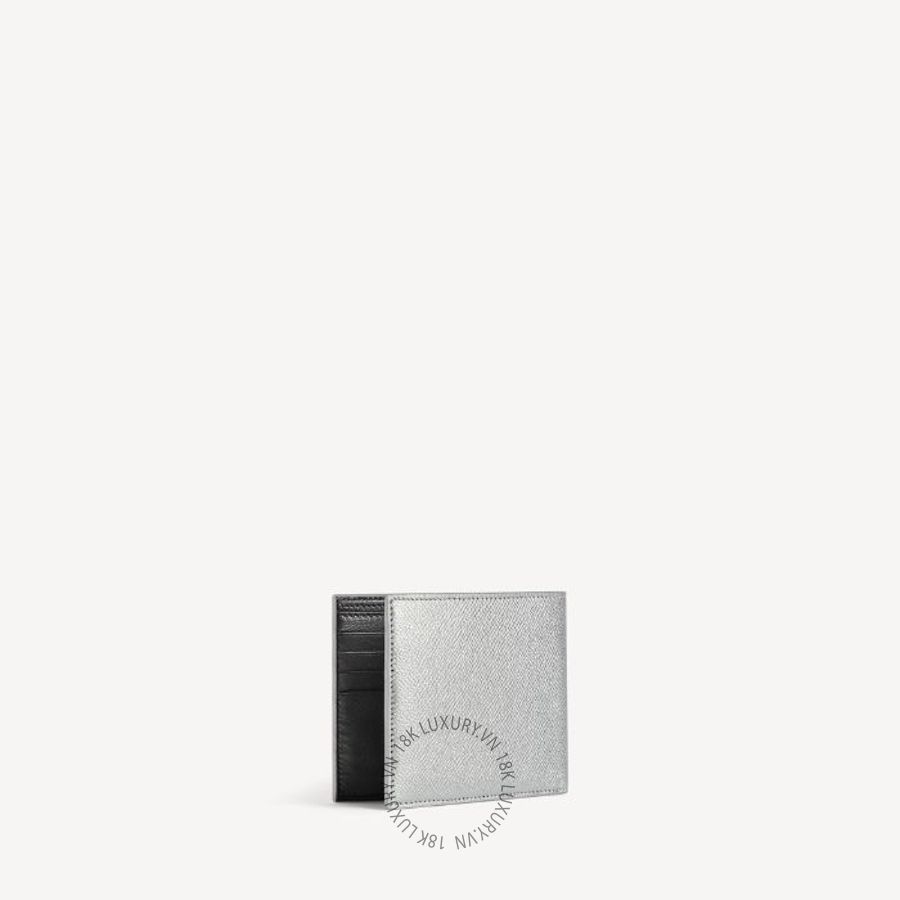Ví Ngắn Balenciaga Men's Passport Square Folded Wallet in Silver 8463312AB4X8103 BCA393