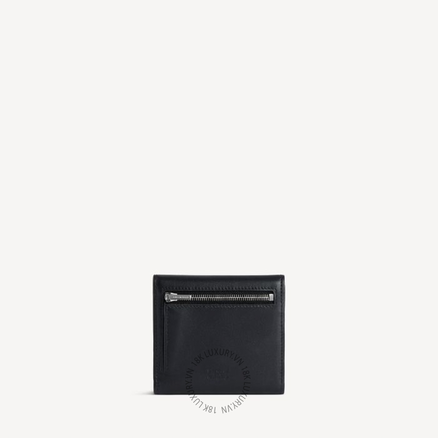 Ví Ngắn Balenciaga Men's Rodeo Mini Wallet in Black 8225922ABLV1000 BCA438