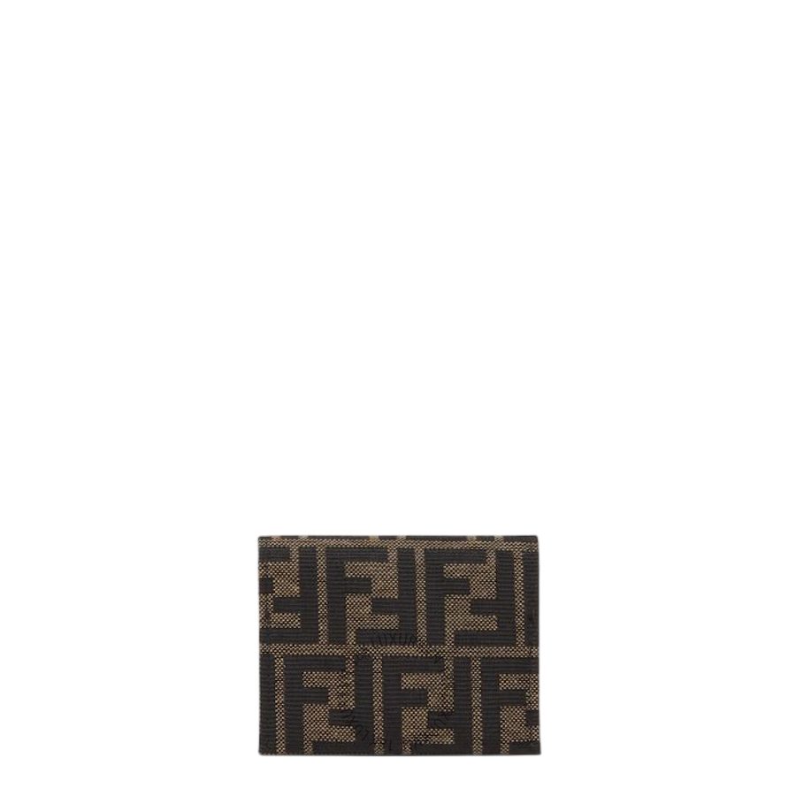 Ví Ngắn Fendi FF Jacquard Card Case Brown FF Zucca jacquard card case 8M0608B1JYF0VAT FND377