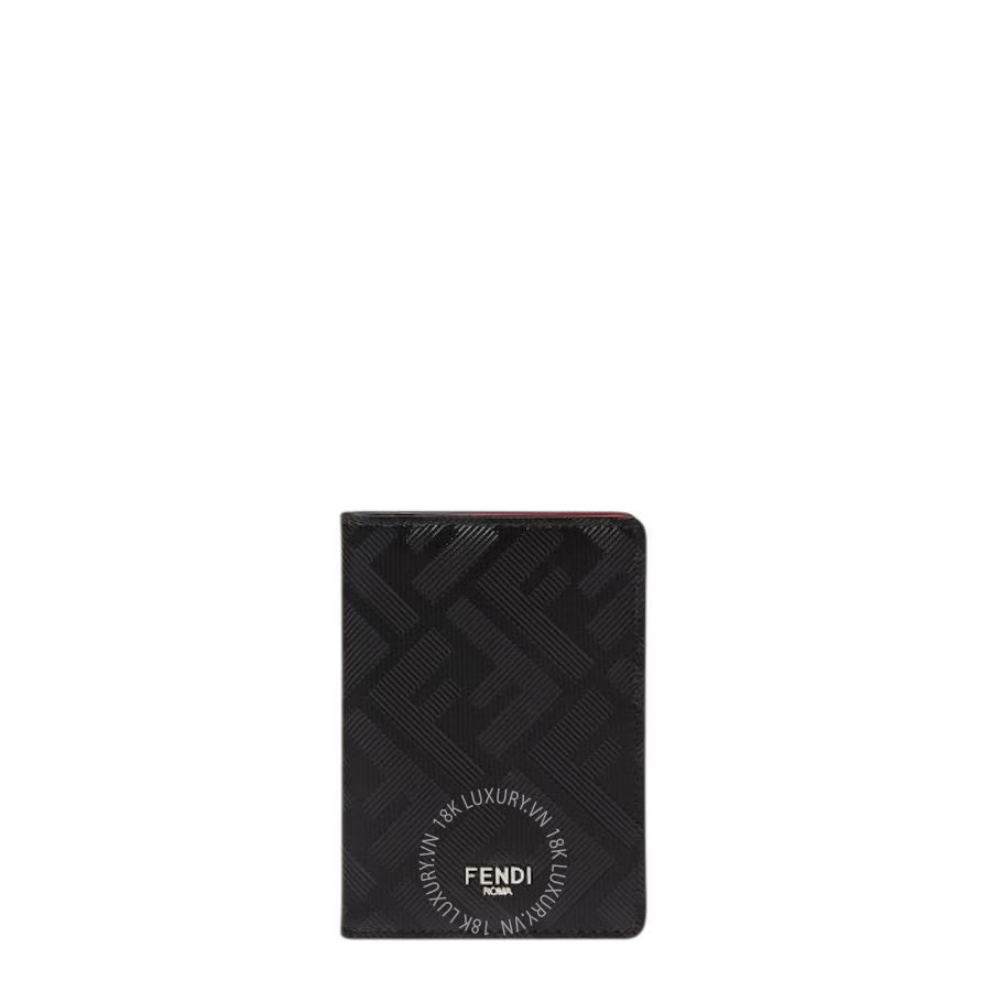 Ví Ngắn Fendi Shadow Card Holder Black leather card holder 7M0349AJF4F19KP FND312