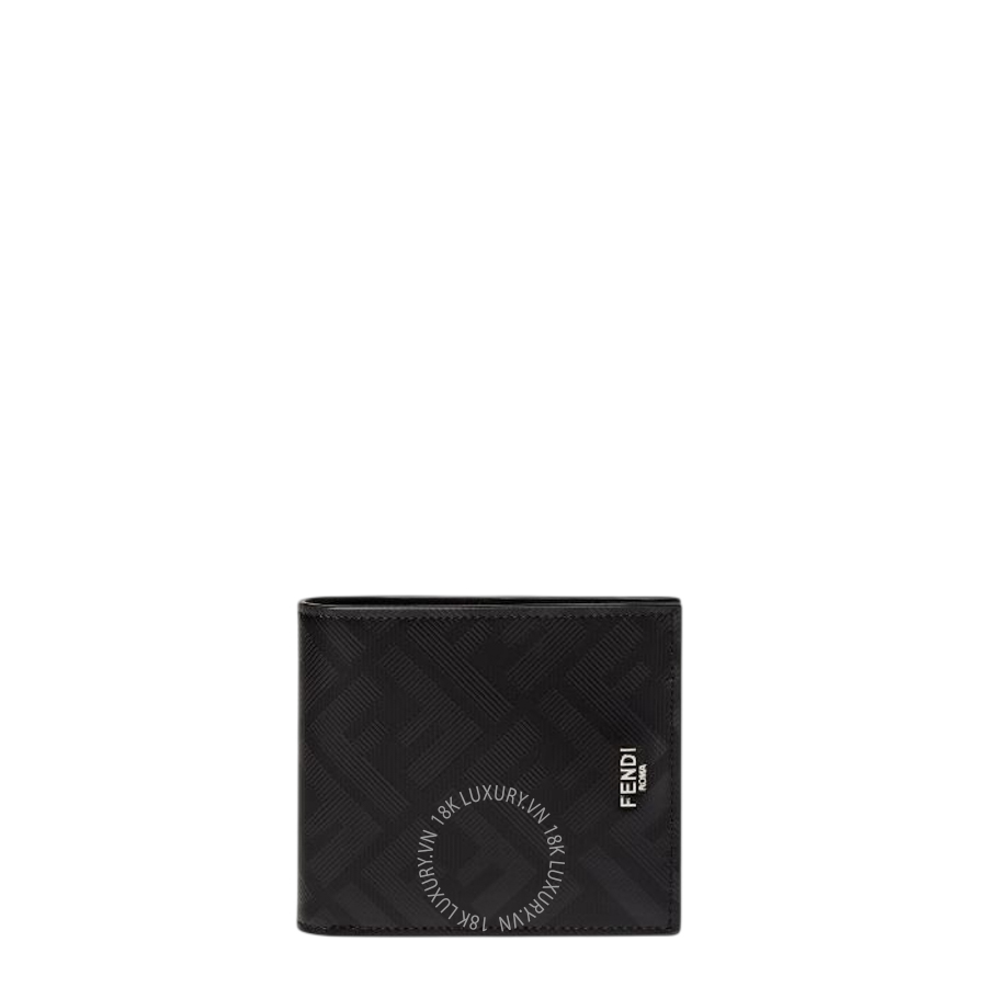 Ví Ngắn Fendi Shadow Wallet Black and red leather bi-fold wallet 7M0169AJF4F19KP FND302