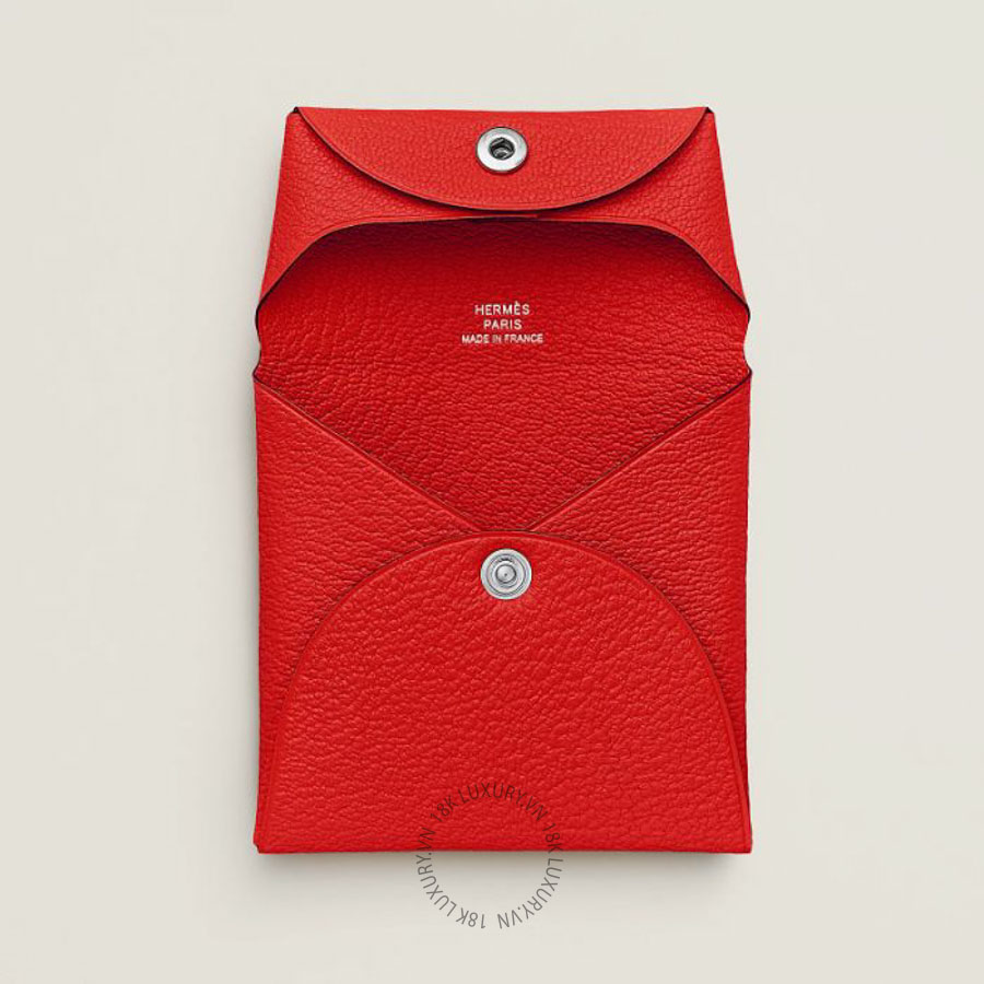 Ví Ngắn Hermes Bastia change purse Rouge De Cœur H039759CKS3 MHM128