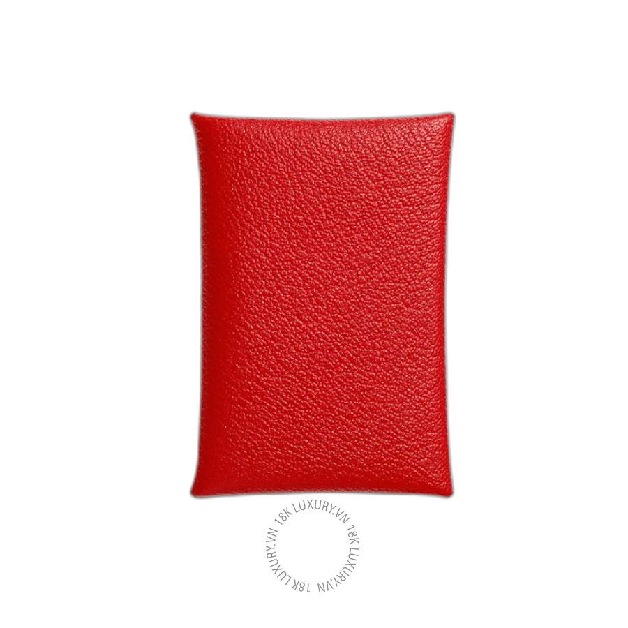 Ví Ngắn Hermes Calvi card holder Rouge De Cœur H044166CKS3 MHM155