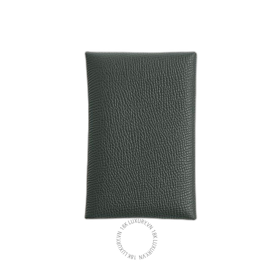 Ví Ngắn Hermes Calvi card holder Vert Mangrove H044164CKQ0 MHM147