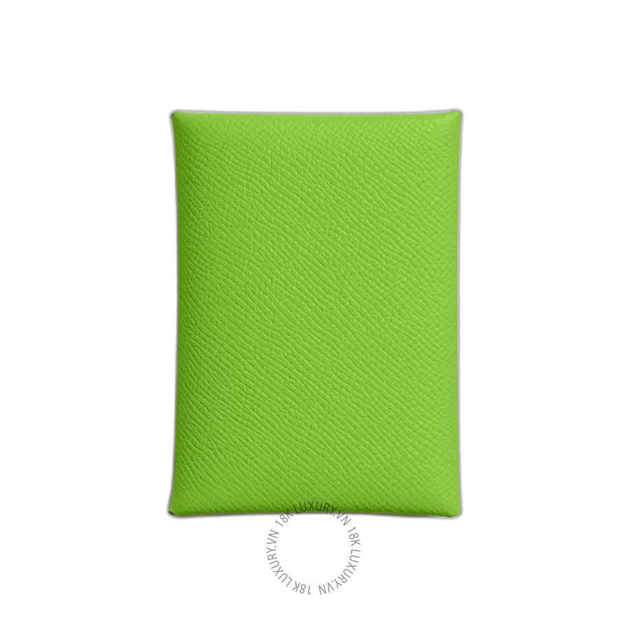 Ví Ngắn Hermes Calvi Duo Compact card holder Grany H083035CKK6 MHM174