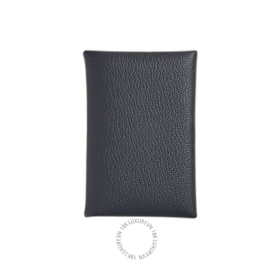Ví Ngắn Hermes Calvi verso card holder Ardoise / Bleu Hydra H078476CKBH MHM161