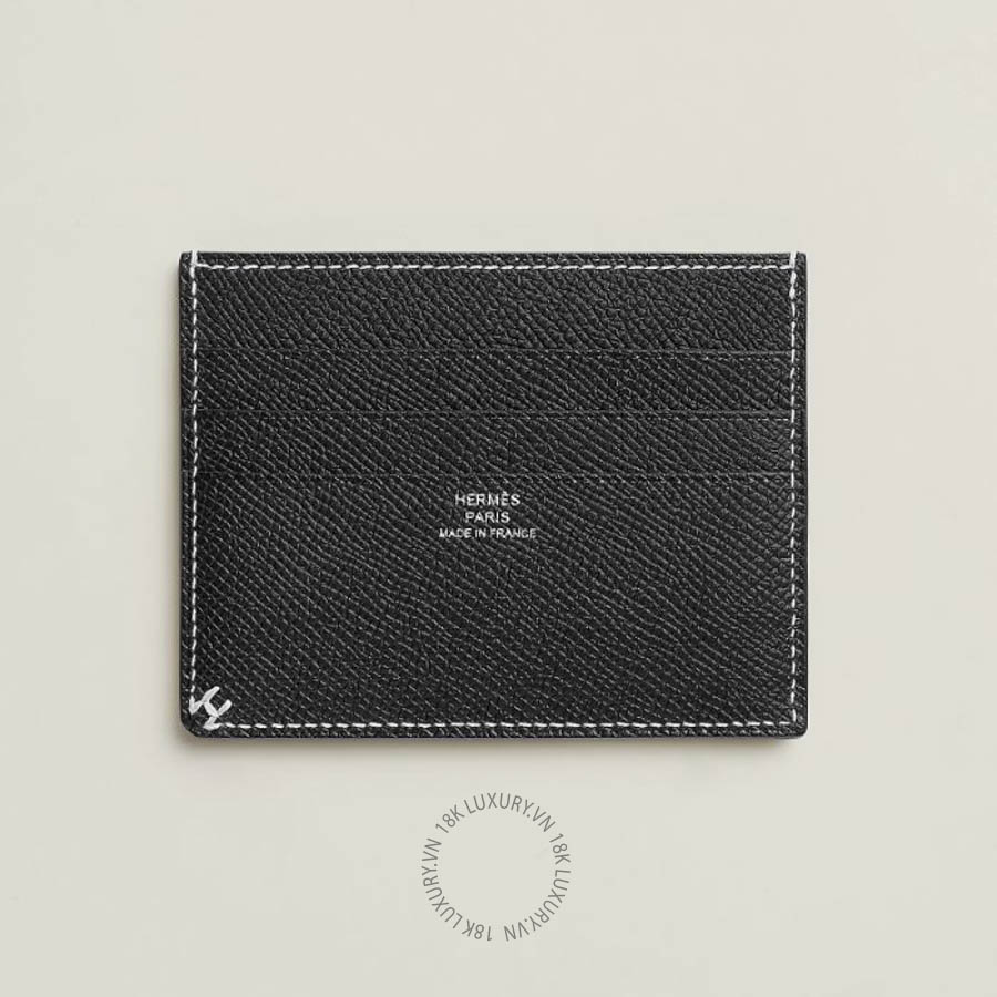 Ví Ngắn Hermes H Sellier card holder Noir H087060CA89 MHM200