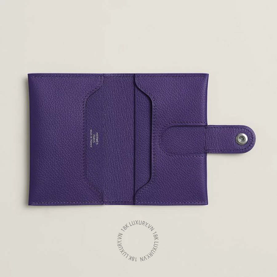 Ví Ngắn Hermes R.M.S card holder Purple / Purple H084335CKBK MHM199