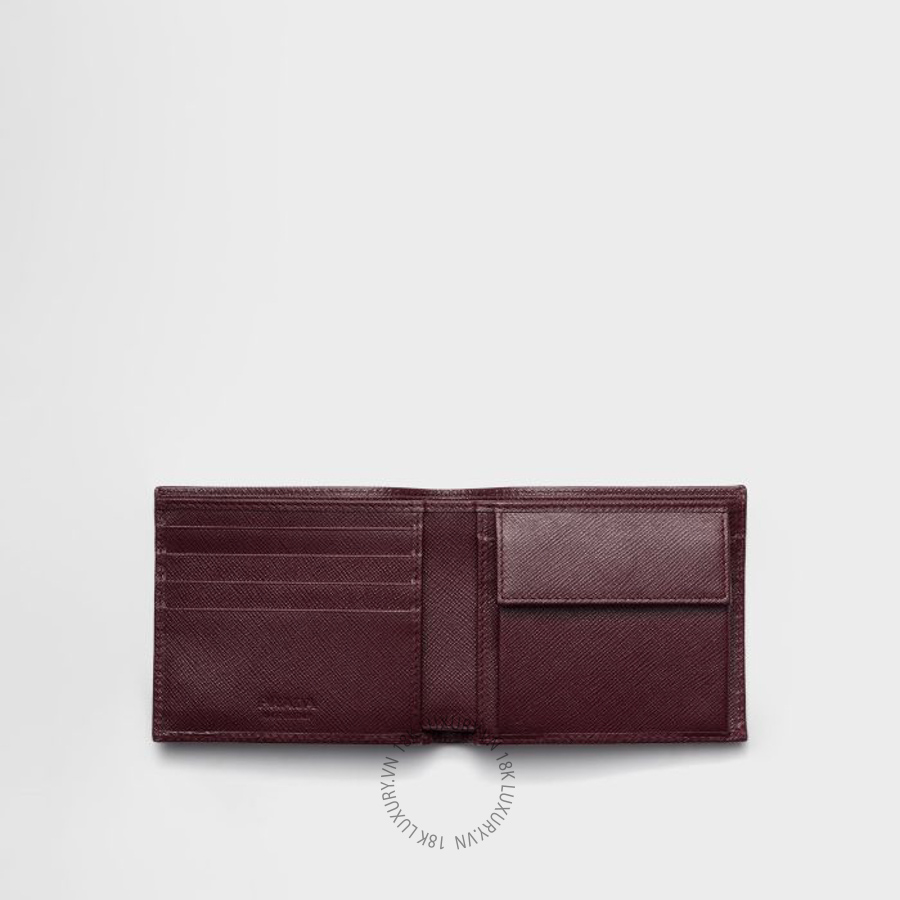 Ví ngắn Prada Saffiano Leather with coin purse 2MO738_QHH_F0007 NVPR028