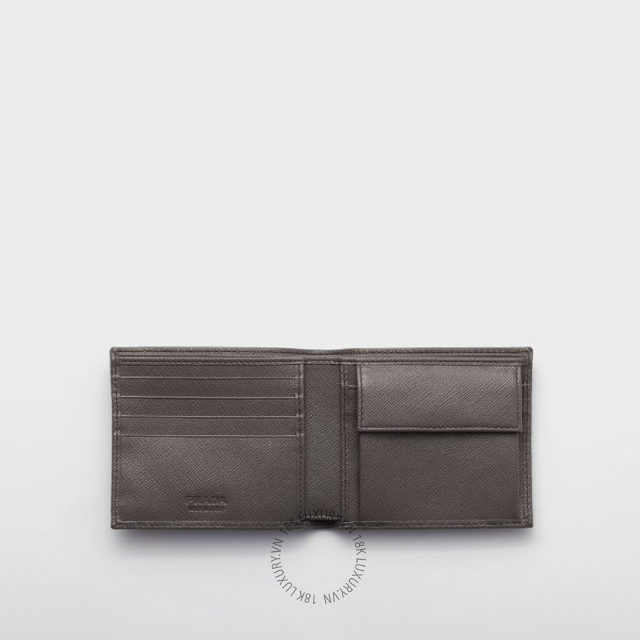 Ví ngắn Prada Saffiano Leather with coin purse 2MO738_QHH_F0170 NVPR034