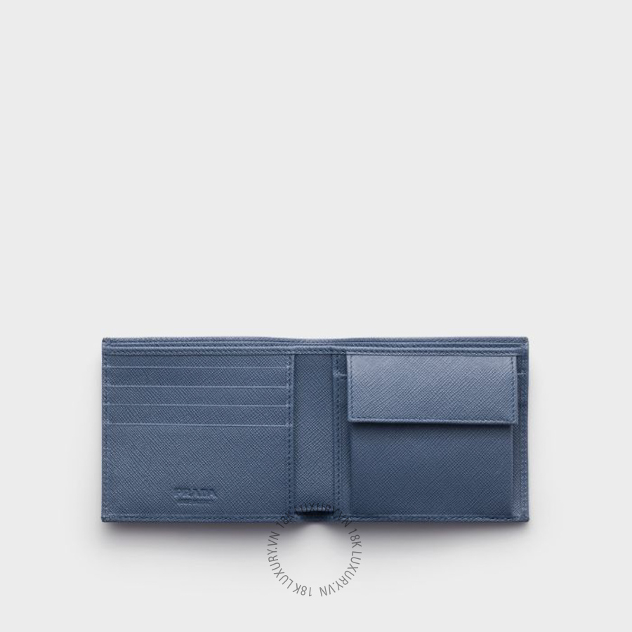 Ví ngắn Prada Saffiano Leather with coin purse 2MO738_QHH_F0D57 NVPR024