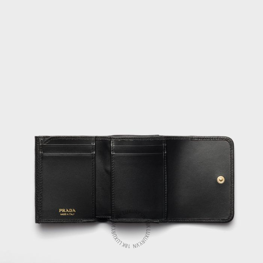 Ví Ngắn Prada Small leather wallet 1MH043_2BBE_F0632 PRV146