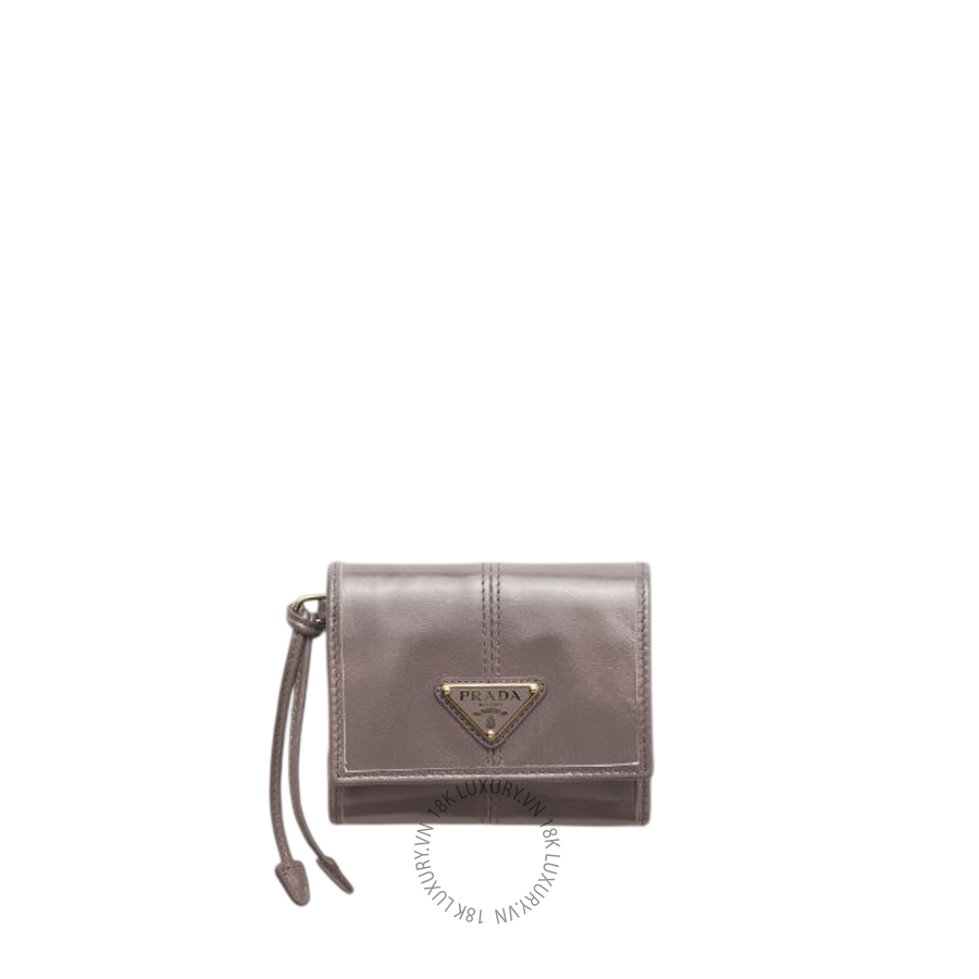 Ví Ngắn Prada Small leather wallet 1MH043_2CYR_F0116 PRV127