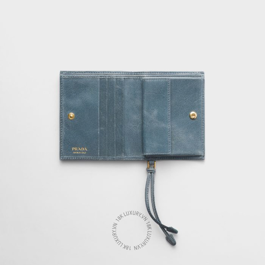 Ví Ngắn Prada Small leather wallet 1MV204_2CYR_F0154 PRV120