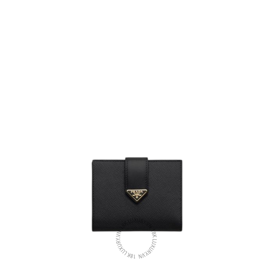 Ví Ngắn Prada Small Saffiano and smooth leather wallet 1MV204_2DYG_F0002 PRV155