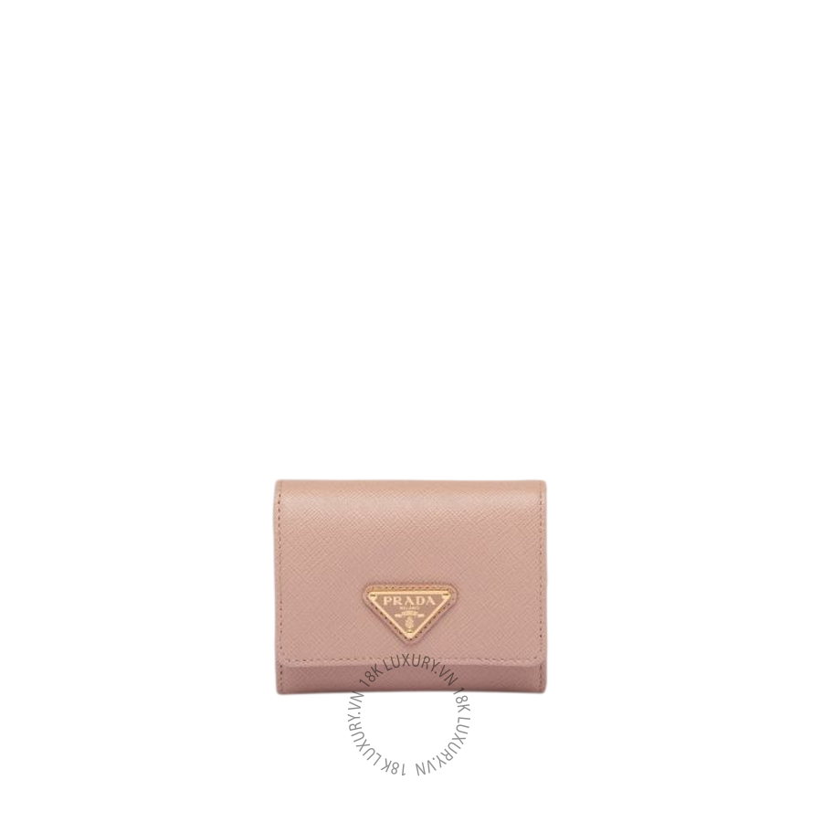 Ví Ngắn Prada Small Saffiano leather wallet 1MH043_QHH_F0236 PRV106