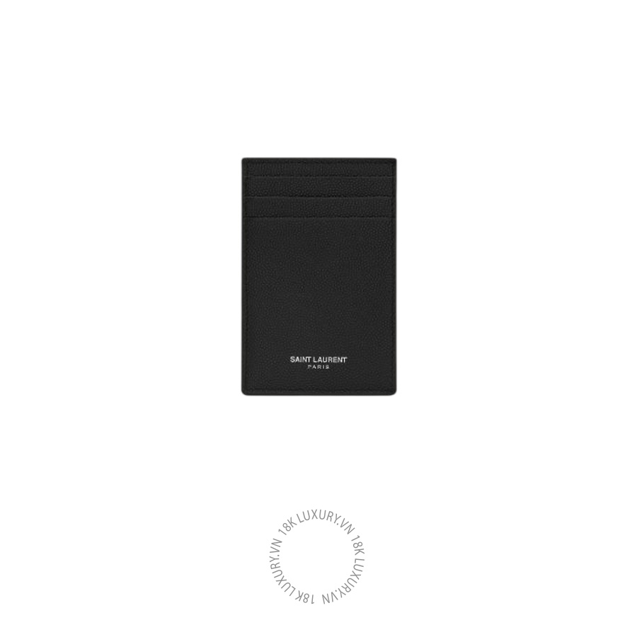 Ví ngắn YSL Bill clip with card case in grain de poudre leather 584105BTY0N1000 VKI016
