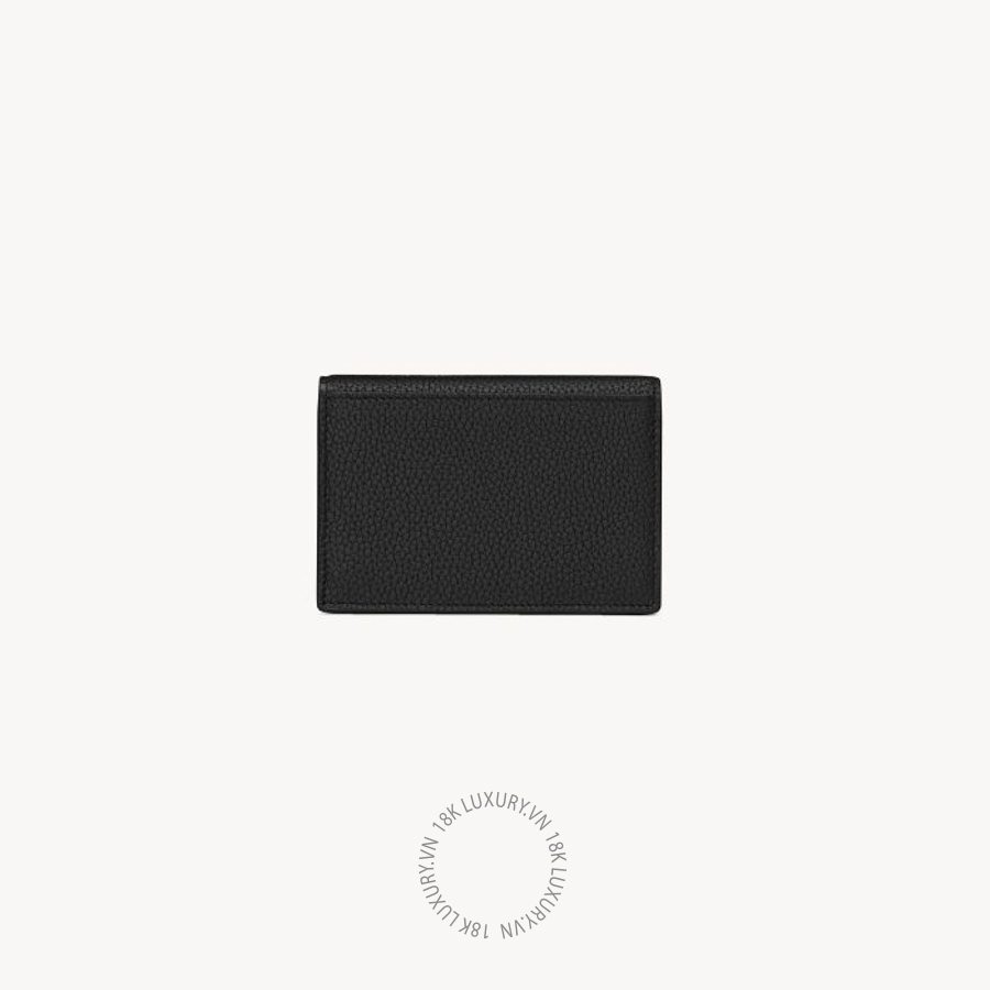 Ví ngắn YSL CASSANDRE SHADOW SAINT LAURENT BUSINESS CARD CASE IN GRAINED LEATHER 693492DTI0E1000 VKI076