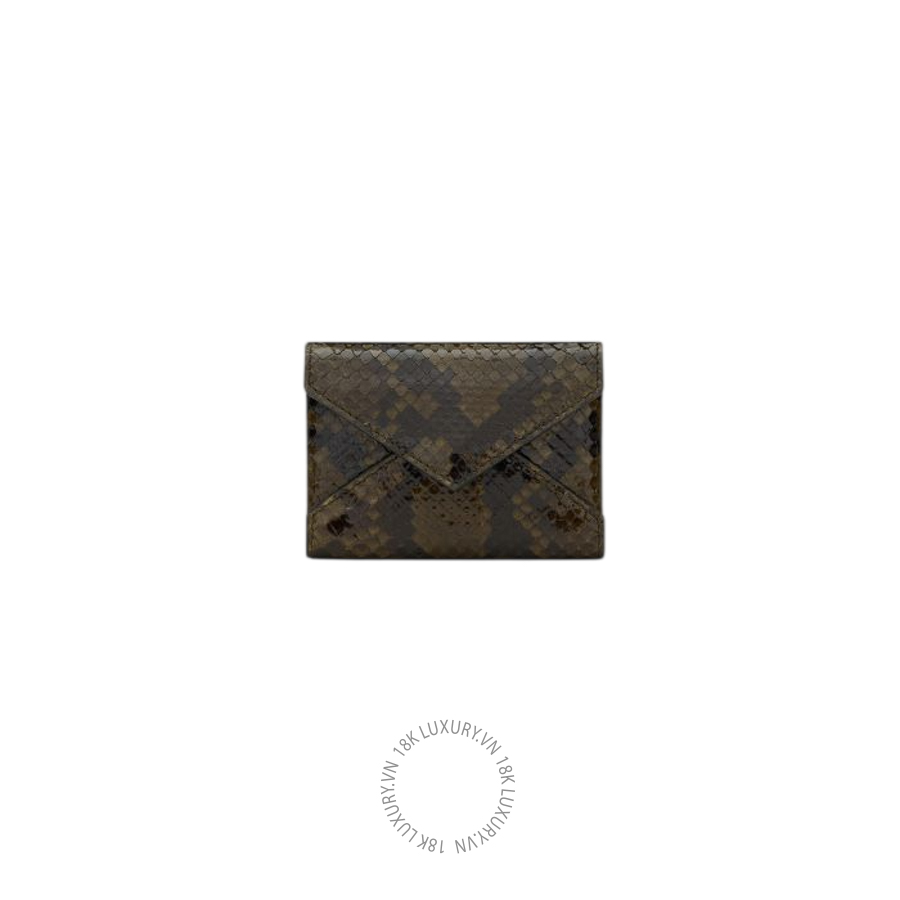 Ví ngắn YSL LETTER card case in python 843322EABQF2984 VKI120