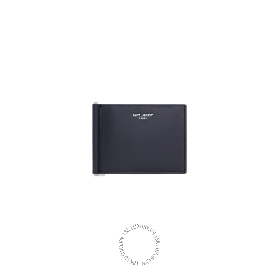 Ví ngắn YSL Saint Laurent Paris Bill clip wallet in smooth leather 3780050U90E4100 VKI066