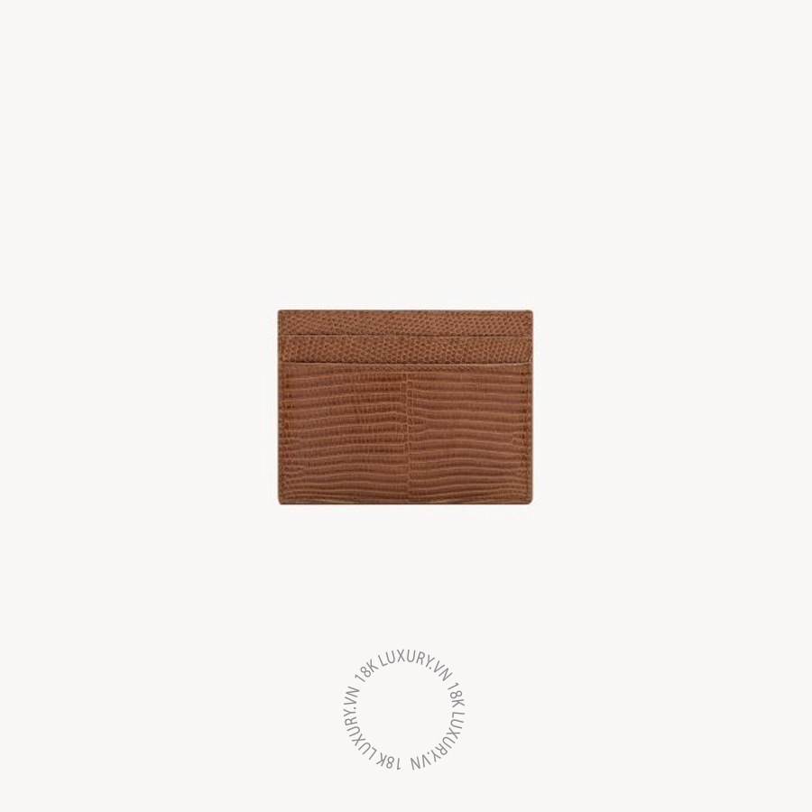 Ví ngắn YSL SAINT LAURENT PARIS card case in lizard 375946EABNY2311 VKI131