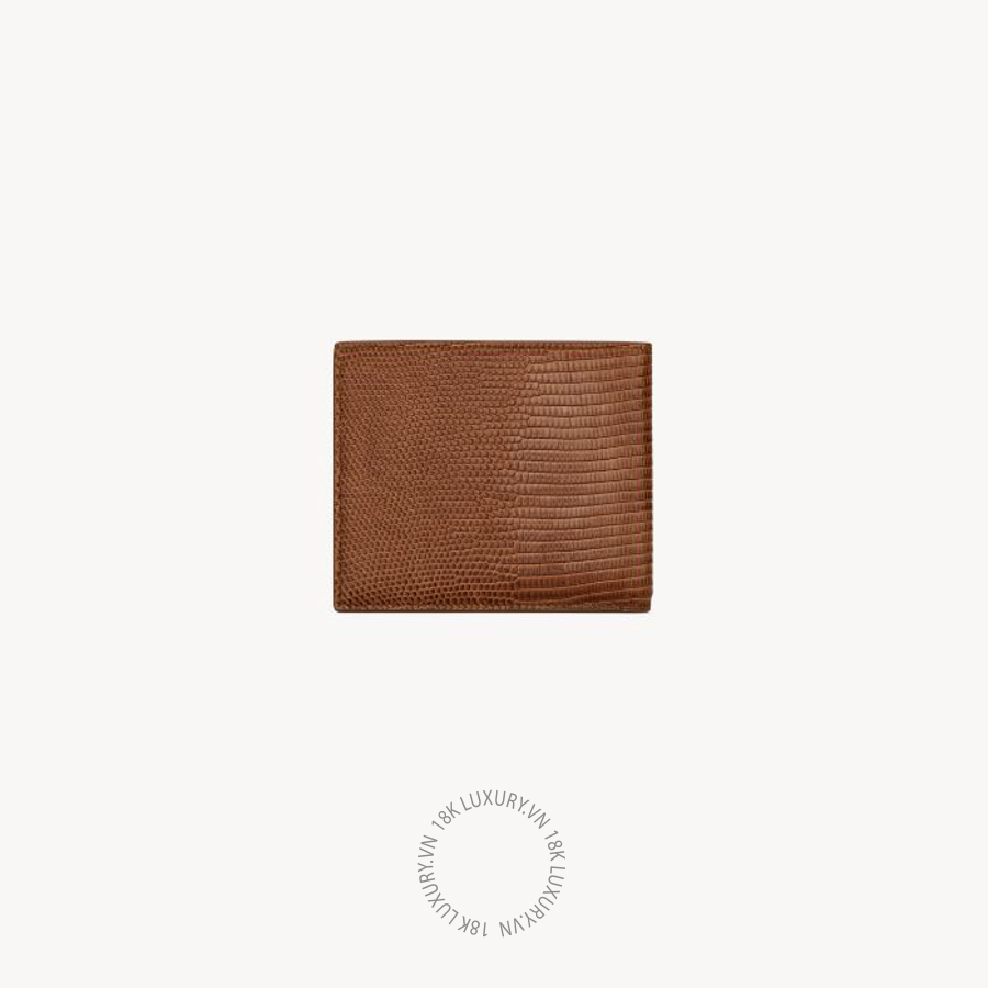 Ví ngắn YSL SAINT LAURENT PARIS East/West wallet in lizard 396307EABPH2313 VKI151
