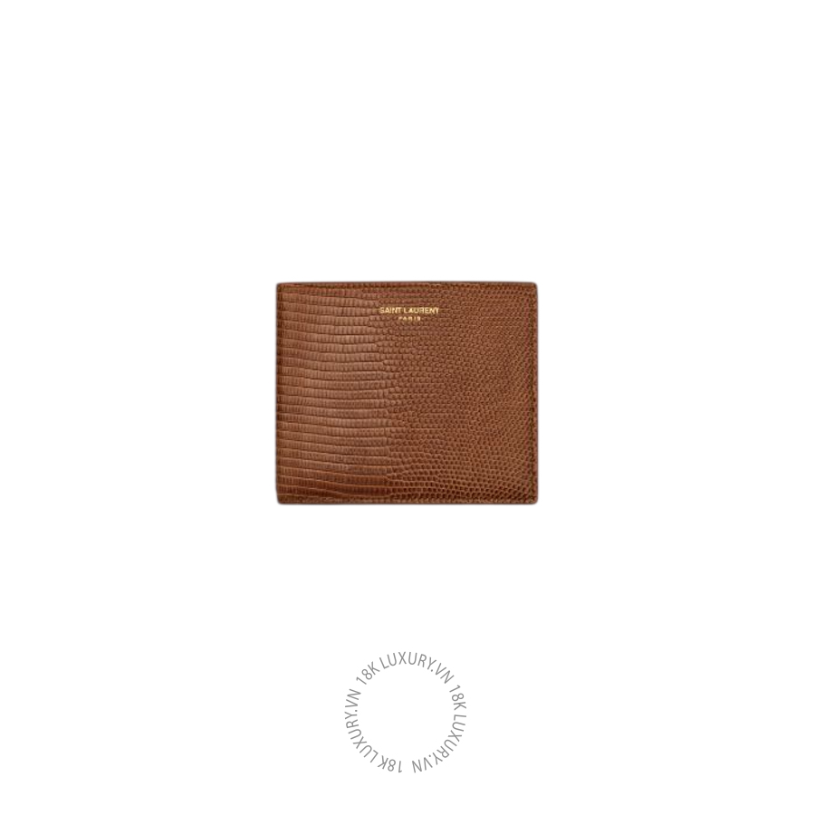 Ví ngắn YSL SAINT LAURENT PARIS East/West wallet in lizard 396307EABPH2313 VKI151