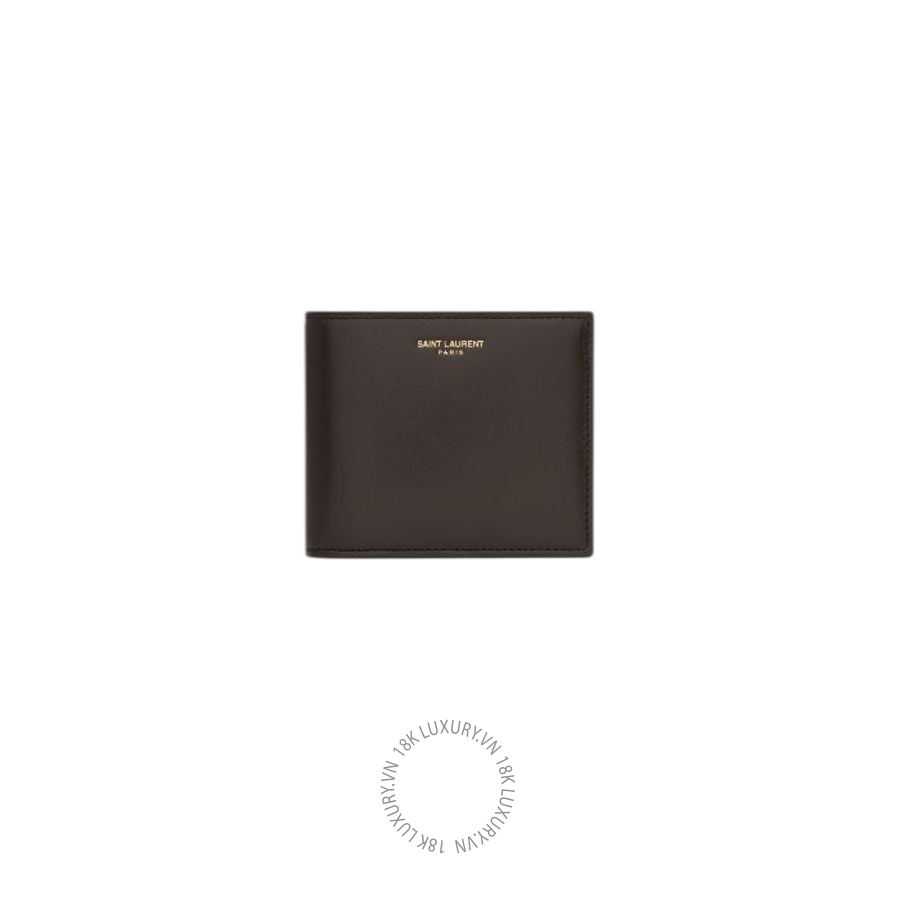Ví ngắn YSL SAINT LAURENT PARIS East/West wallet in two-tone smooth leather 396307AAG2F2052 VKI073