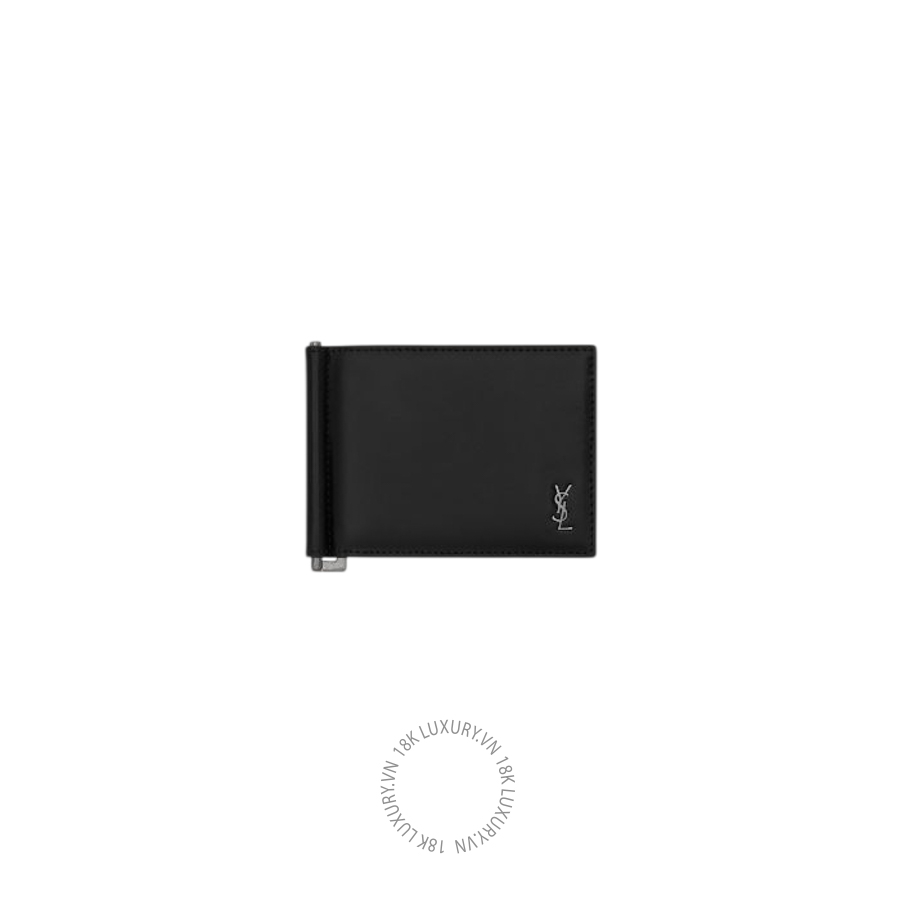 Ví ngắn YSL TINY CASSANDRE Bill clip wallet in matte leather 8636311JB0E1000 VKI074