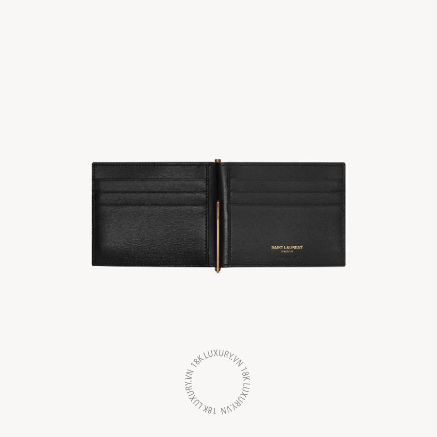 Ví ngắn YSL TINY CASSANDRE Bill clip wallet in shiny leather 86363102G0W1000 VKI075 11 Ví ngắn YSL TINY CASSANDRE Bill clip wallet in shiny leather 86363102G0W1000 VKI075
