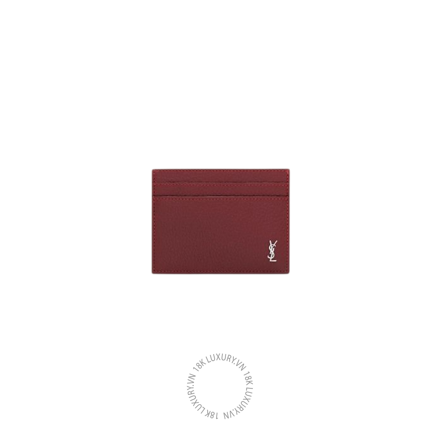 Ví ngắn YSL TINY CASSANDRE card case in grained leather 847951AAELP6683 VKI027