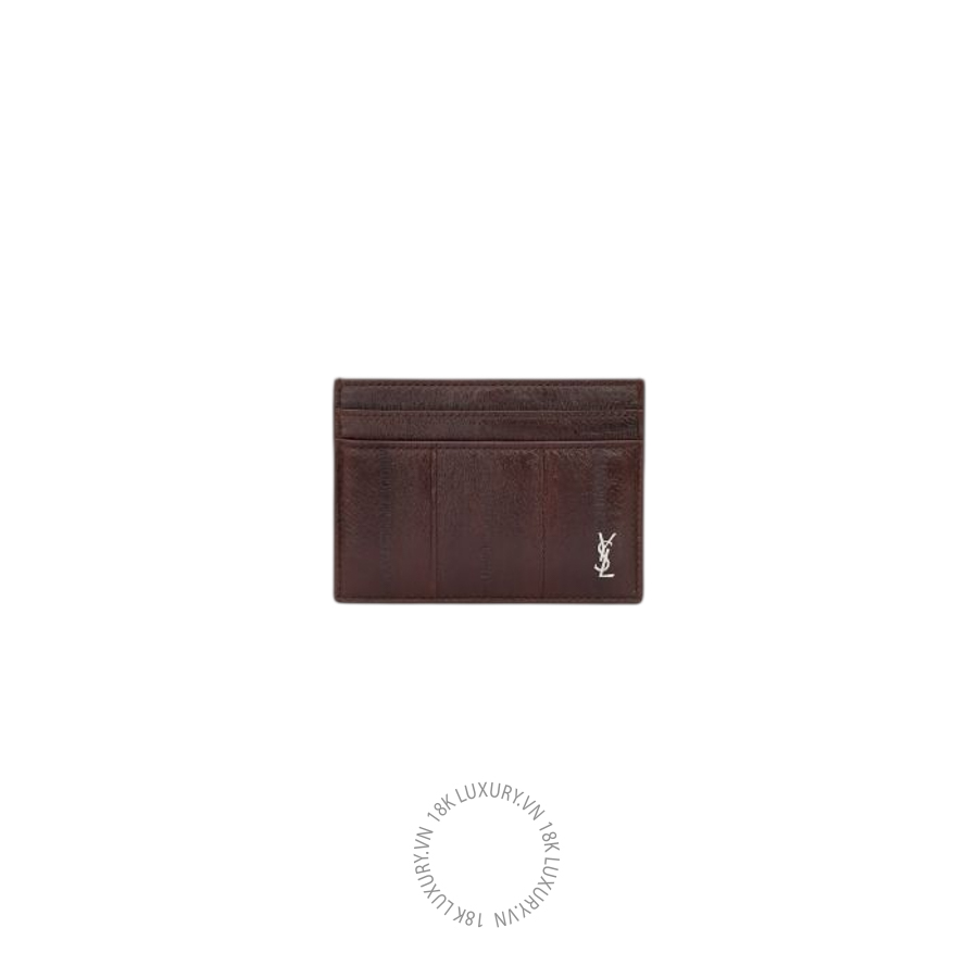 Ví ngắn YSL TINY CASSANDRE card case in hagfish 847951EAA6I2777 VKI082