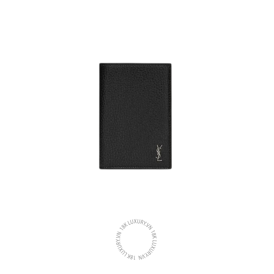 Ví ngắn YSL TINY CASSANDRE CREDIT CARD WALLET IN GRAINED LEATHER 847958AAELP1000 VKI054