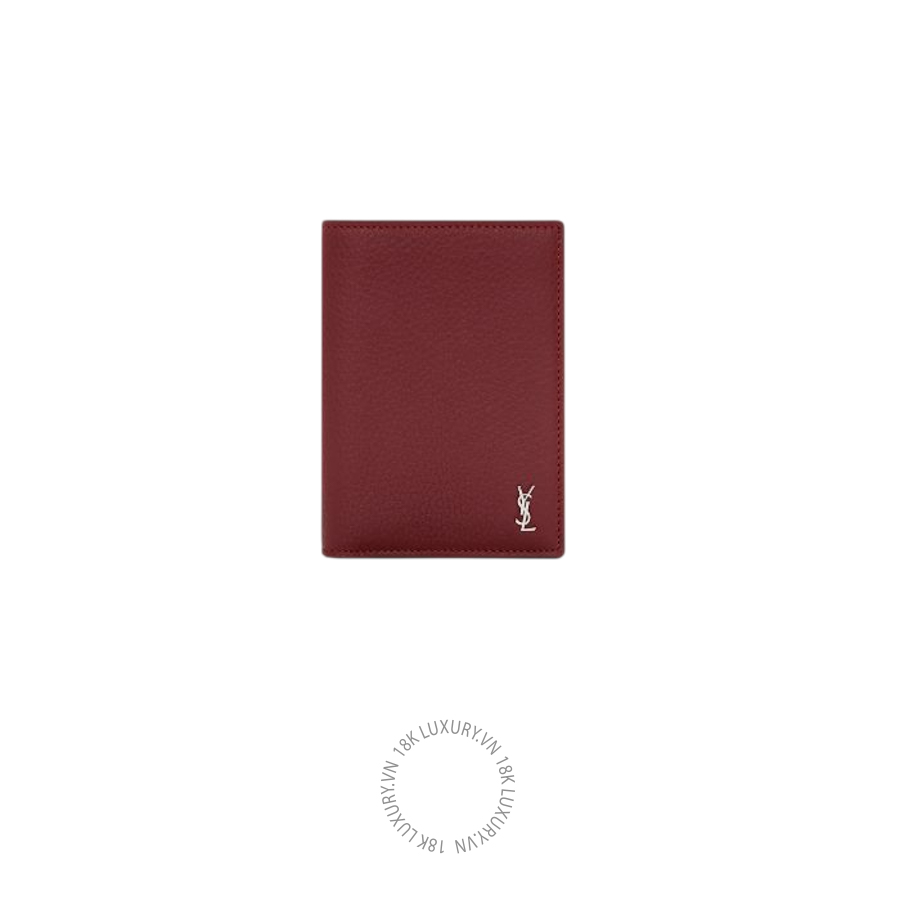 Ví ngắn YSL TINY CASSANDRE CREDIT CARD WALLET IN GRAINED LEATHER 847958AAELP6683 VKI047