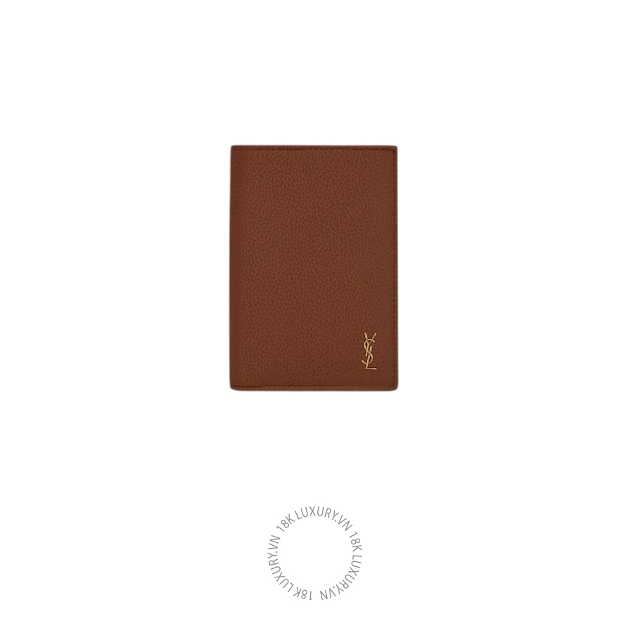 Ví ngắn YSL TINY CASSANDRE credit card wallet in grained leather 847958DTI0W2126 VKI052