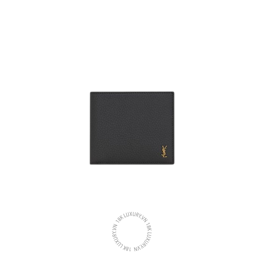 Ví ngắn YSL TINY CASSANDRE East/West wallet in grained leather 847954AAET91000 VKI115